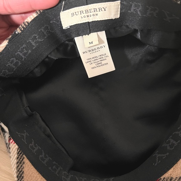 Burberry London Newsboy Flat Cap 100% Wool - Picture 5 of 6